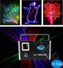 Лазер анимационный уличный 1200mW 3D SD RGB